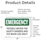 Signmission Potable Water For Safety Shower And Eye, 7 in W x Rectangle, Vinyl Decal OS-2PACK-EM-D-57-L-10407 - alternate 5